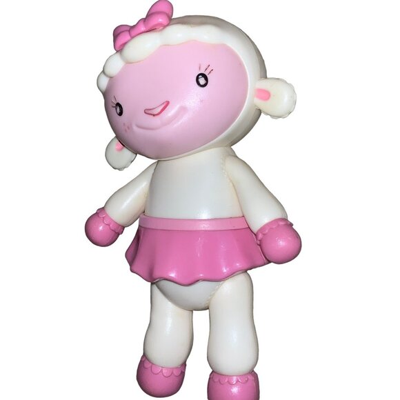 Disney Doc McStuffins Lambie 7 Inch Plastic Poseable Lamb Toy Figure - Picture 4 of 16